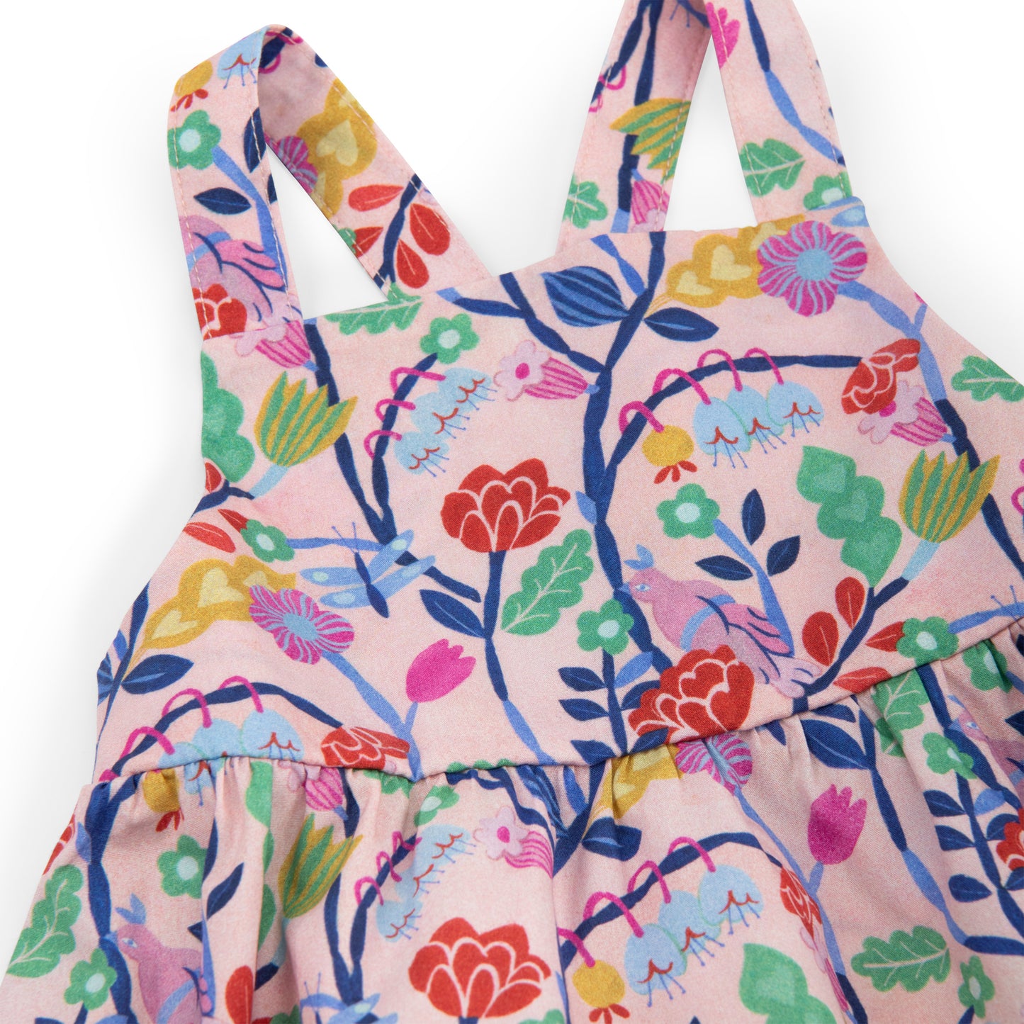 Moulinroty jurk Ness roze bloemenprint Jungle