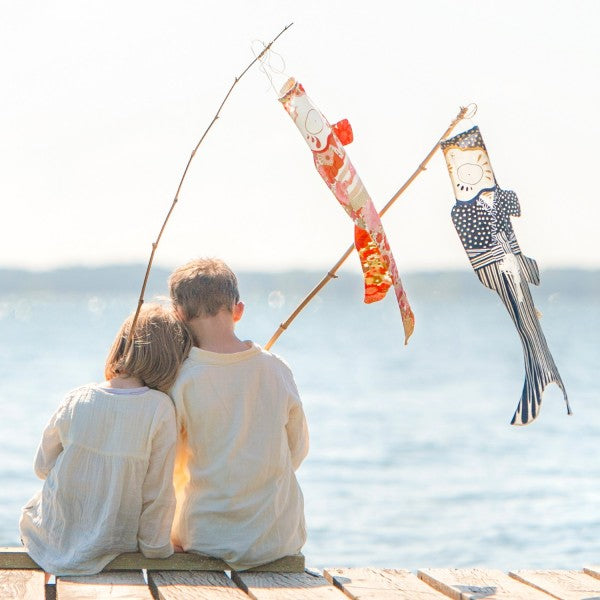 Madame MO vlieger Koinobori Kimono Meisje (S)
