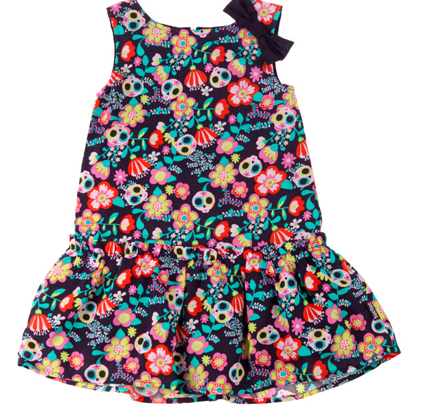 Tuctuc jurk skull girl 136 Maat 136