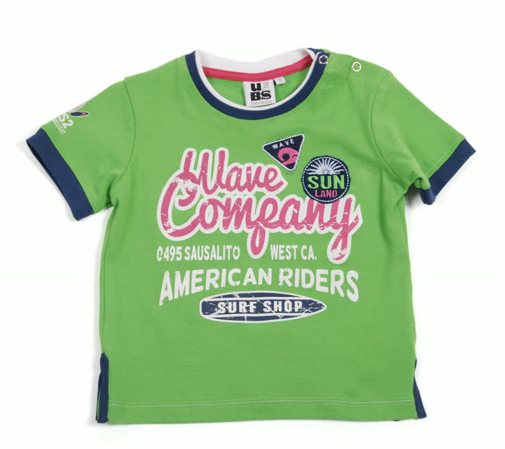 ubs2 t-shirt groen print 116 Maat 116