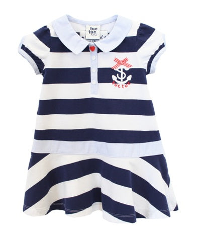 Tuctuc jurkje navy girl 116 Maat 116