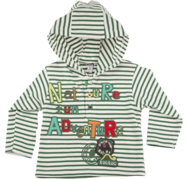 Tuctuc t-shirt capuchon nature life 104 Maat 104
