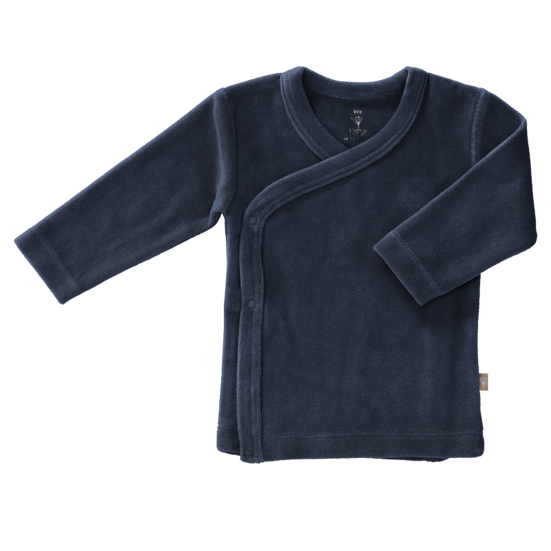fresk wikkelvestje velours indigo 6 tm 12 mnd 6-12 Maanden