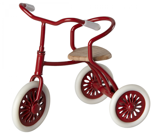 Maileg driewieler muis rood 3+