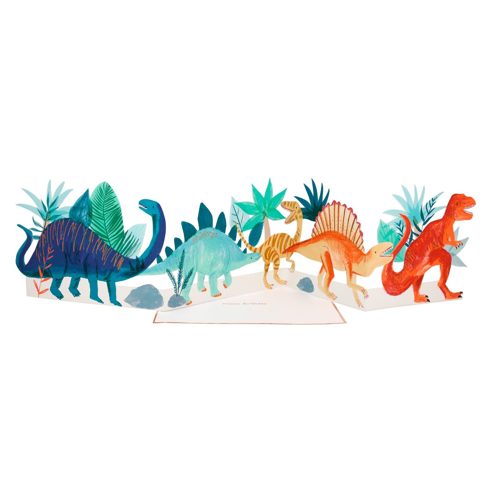 Meri Meri verjaardagskaart dinosaurus