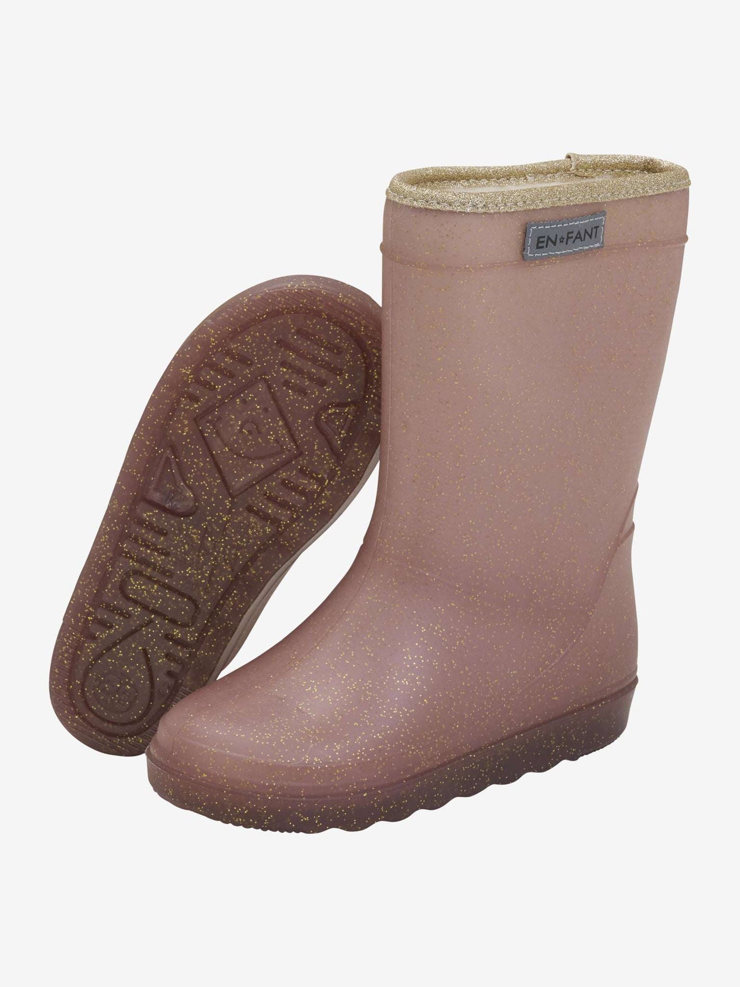 En Fant thermolaarzen glitter roze taupe