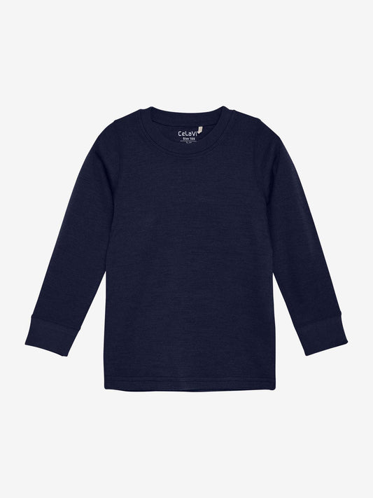 CeLaVi T-shirt LM wol blauw Maat 110 cm