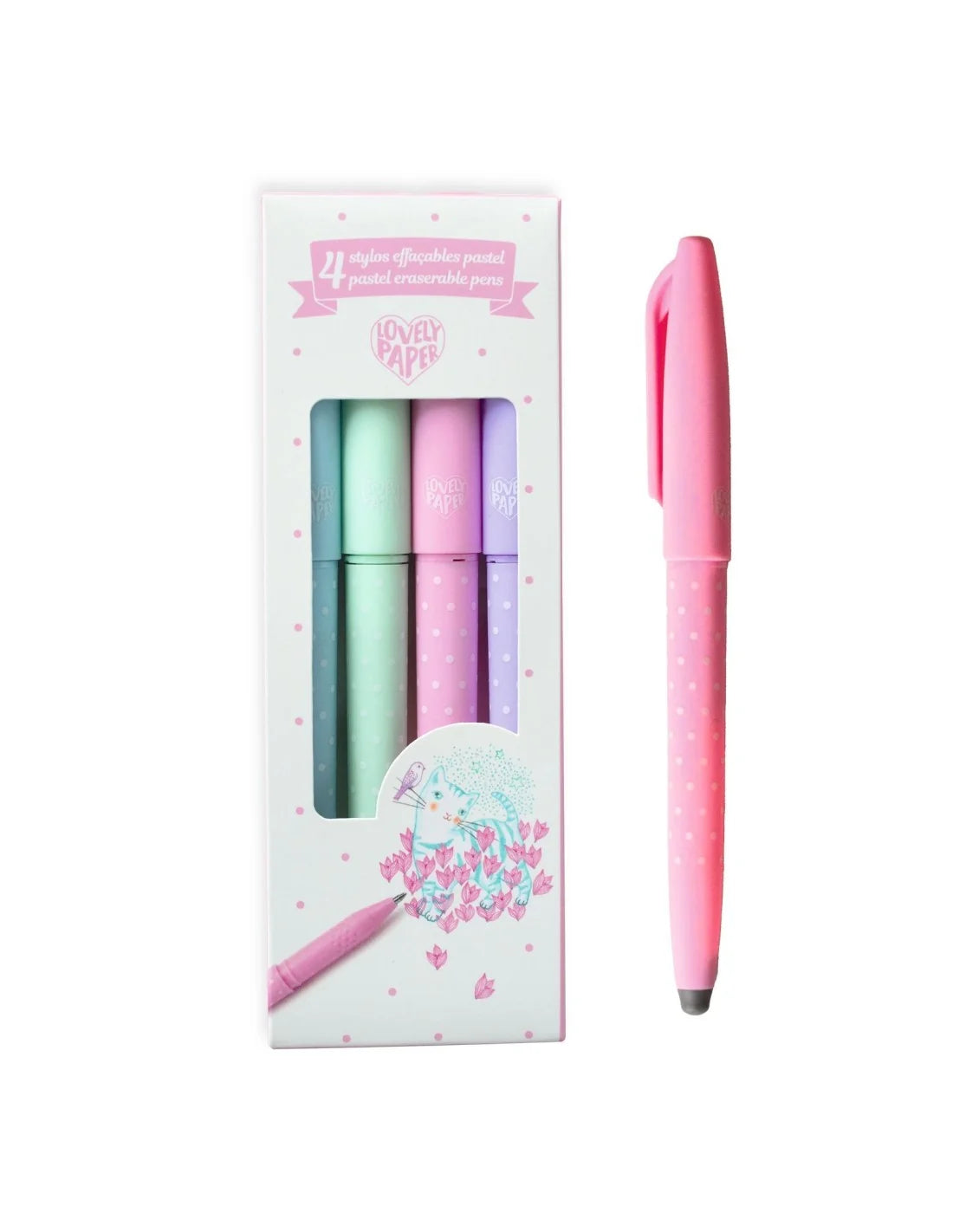 Djeco uitwisbare pennen pastel 6+