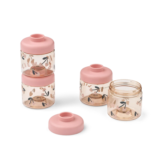 Liewood Dominique Baby Food Tritan Boxes 100 ml 4-Pack cherry heart