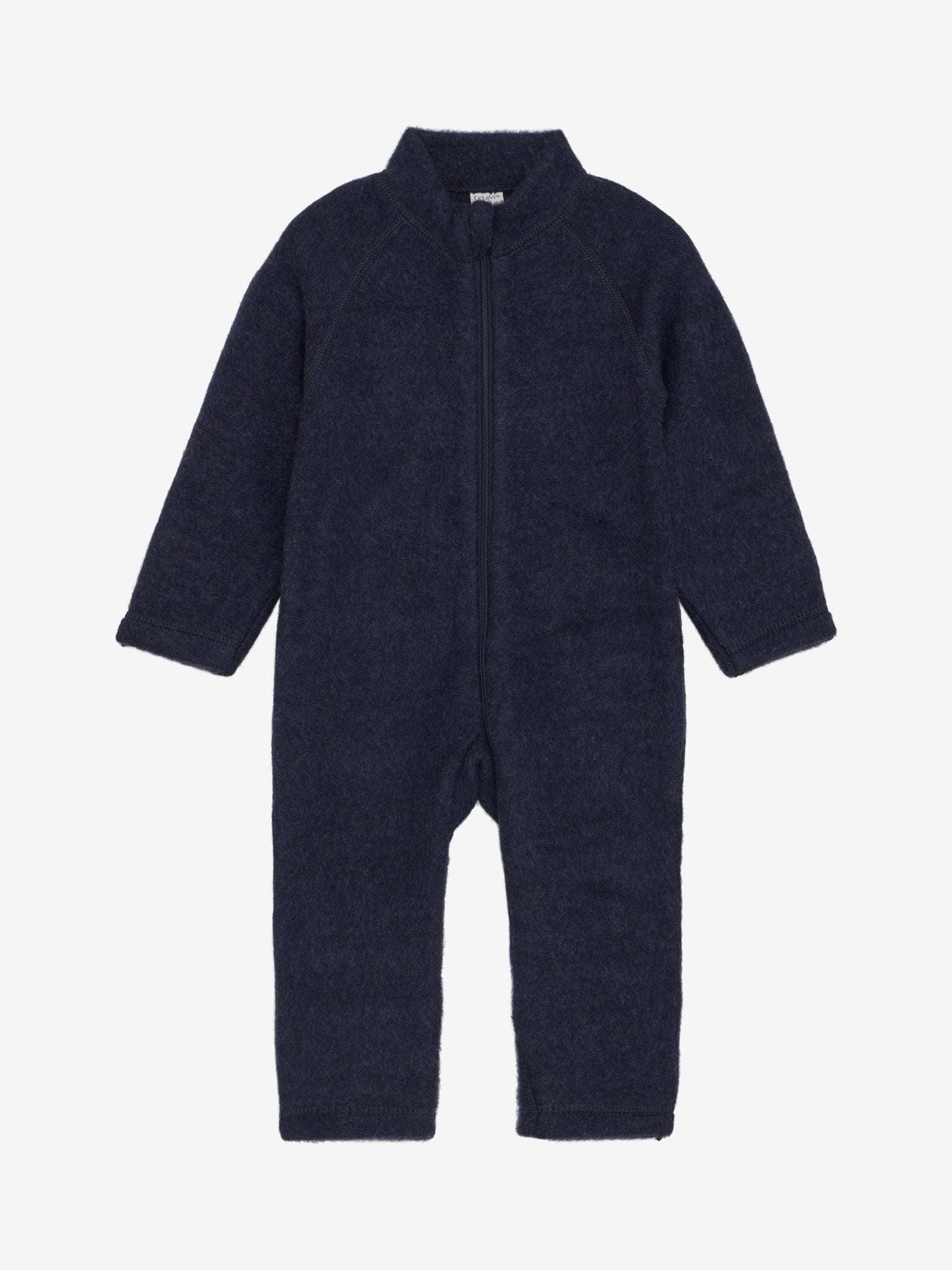 CeLaVi Zachte wollen jumpsuit nachtblauw Maat 70 cm