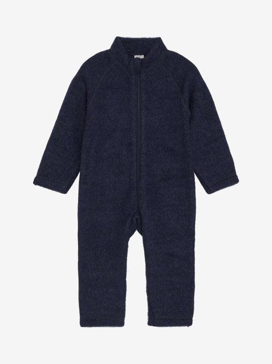 CeLaVi Zachte wollen jumpsuit nachtblauw Maat 70 cm