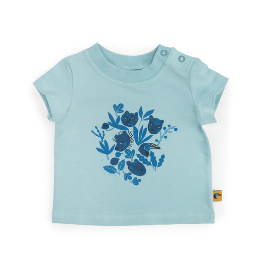 Moulinroty t-shirt Nine blauw jungle 92/98