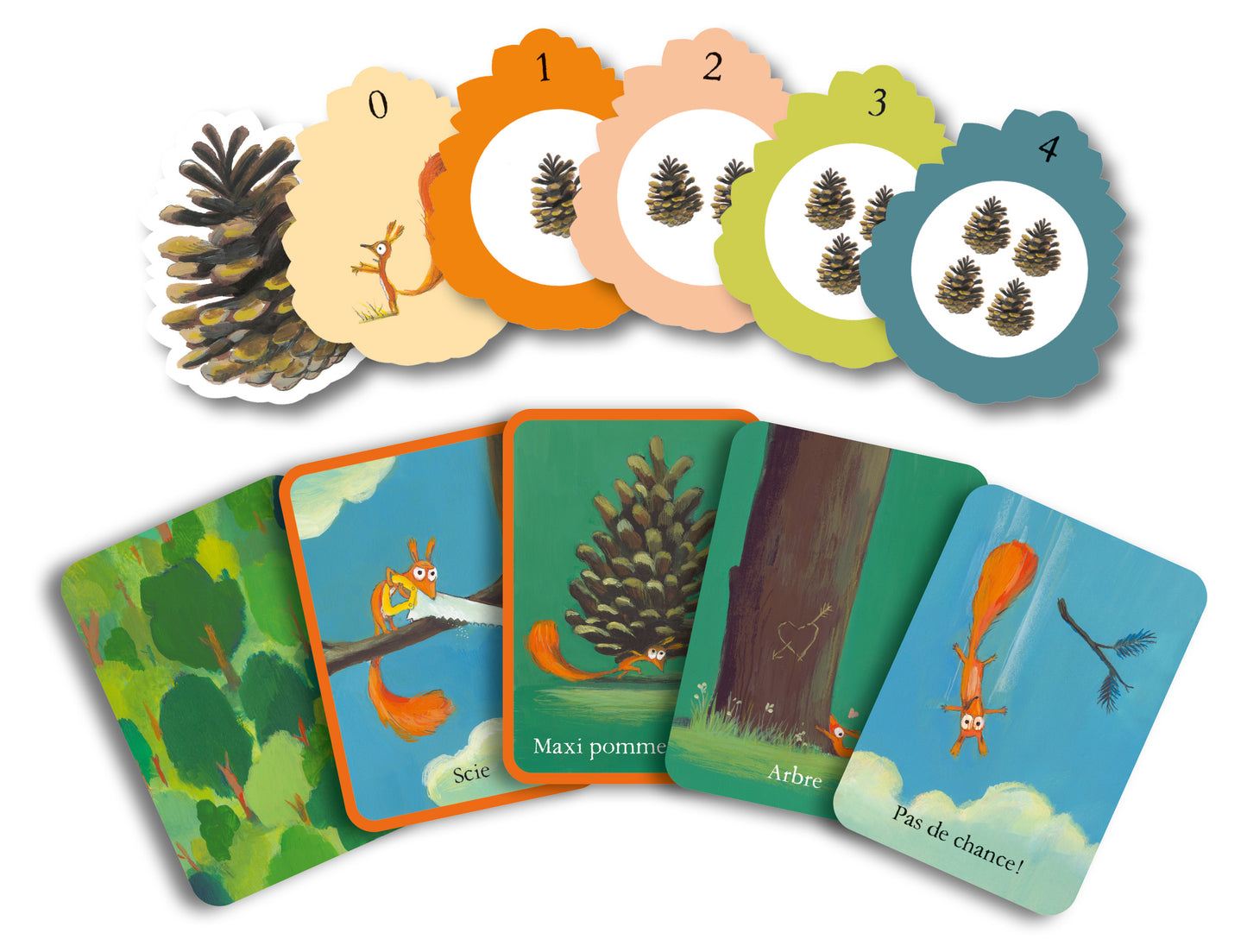 Moulin Roty kwartet spel Un peu, beaucoup ! Le jeu Ecole des loisirs 5+