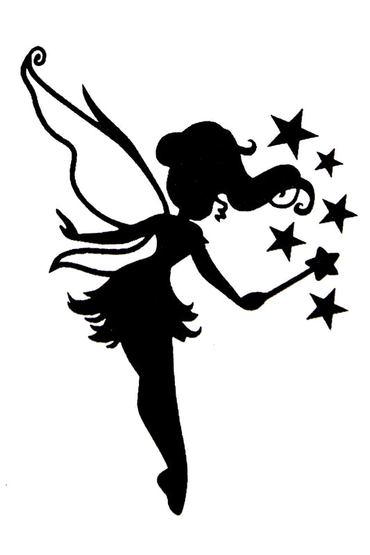 PXP Glittersjablonen los voor Quick Tattoo Elfje met sterren 871364741102