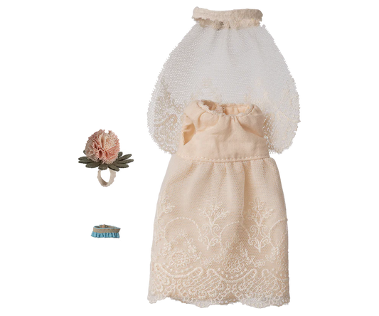 Maileg Mama muis trouwjurk 3+