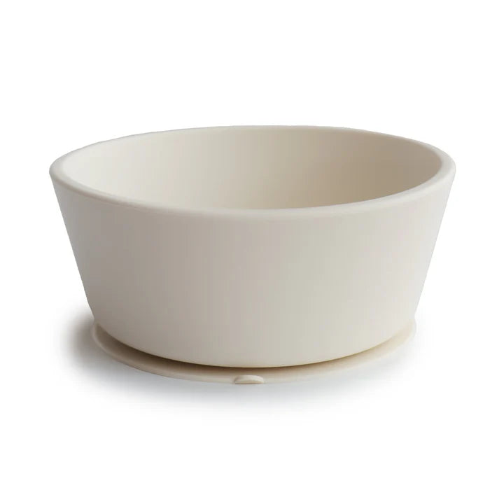 Mushie kom met zuignap cambridge +6 mnd Ivory