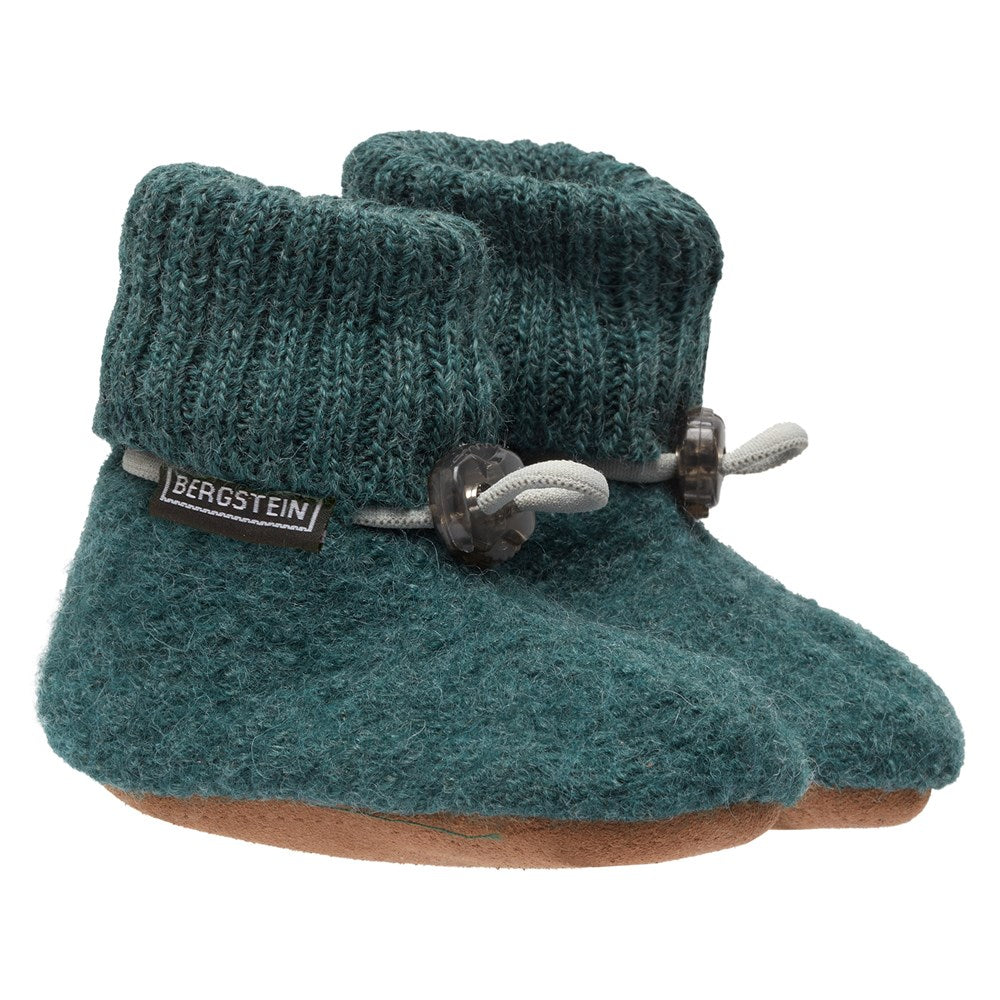 Bergstein sloffen scheerwol Cozy baby div. kleuren Groen maat 20 21