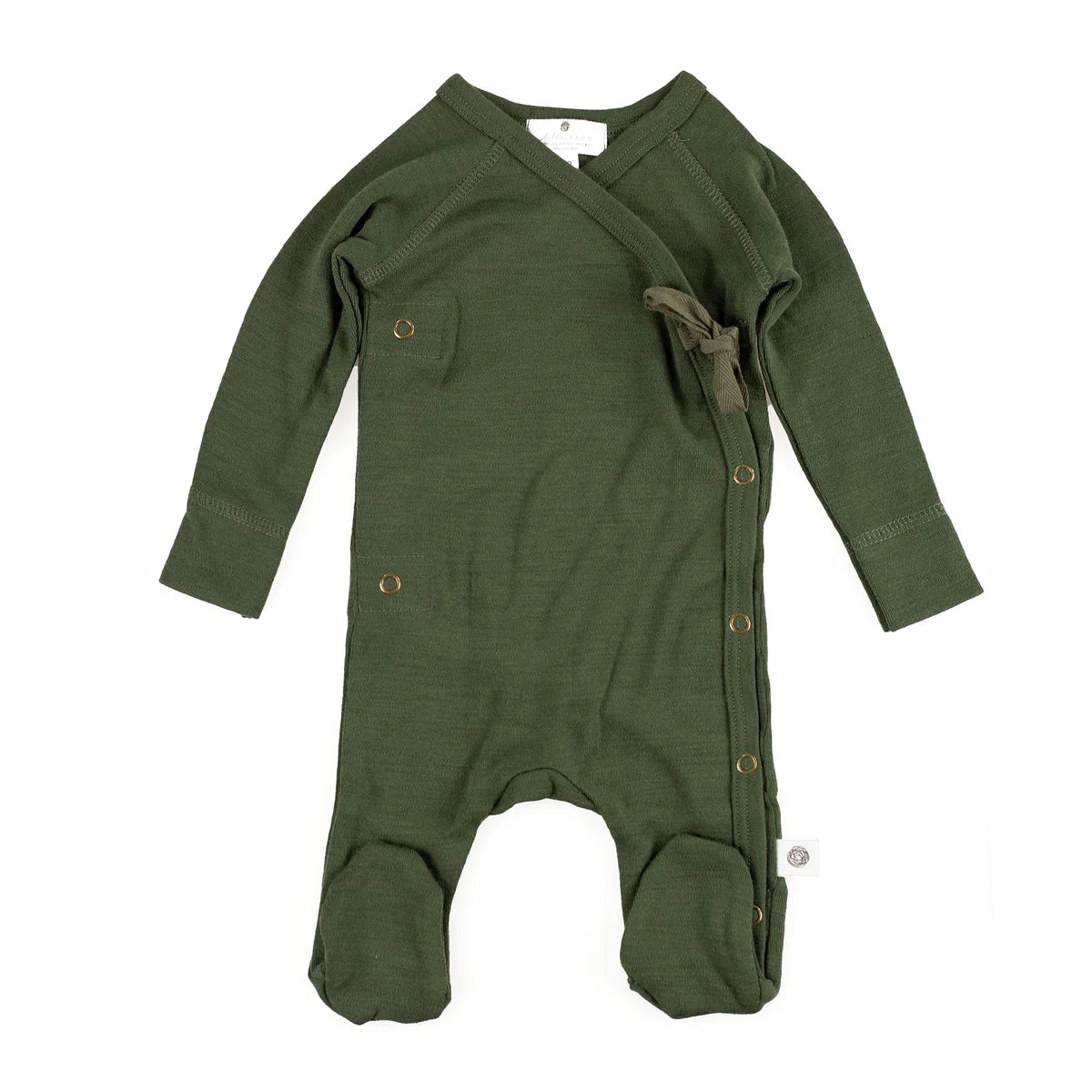 Lille Barn kruippakje Merinowol Rifle Green 50