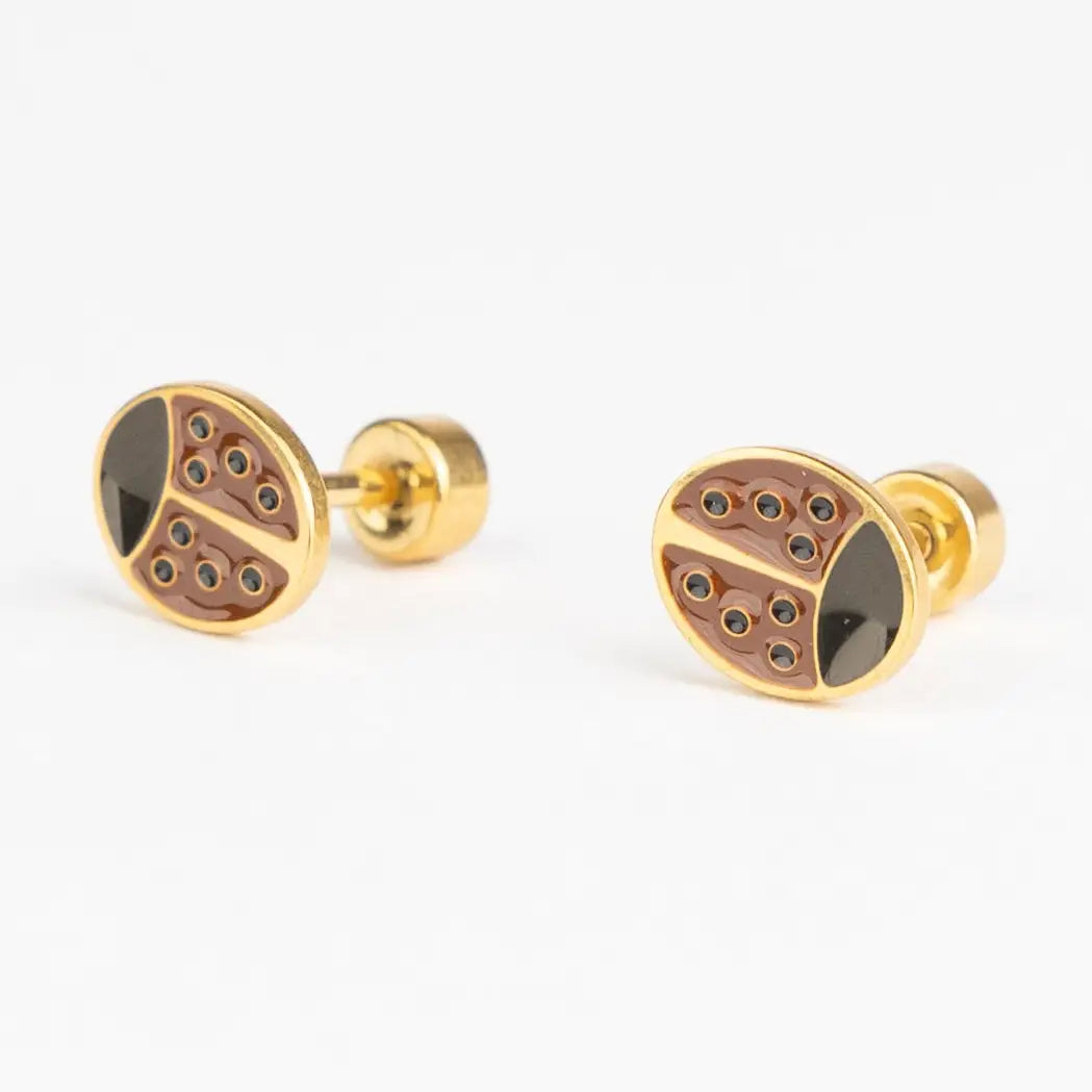 Mrs. Ertha Studs Oorbellen lieveheersbeestje 3+