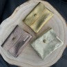Mela D'oro portemonnee metallic 004 Oro scuro geel goud metallic