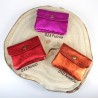 Mela D'oro portemonnee metallic 032 Rosso rood metallic