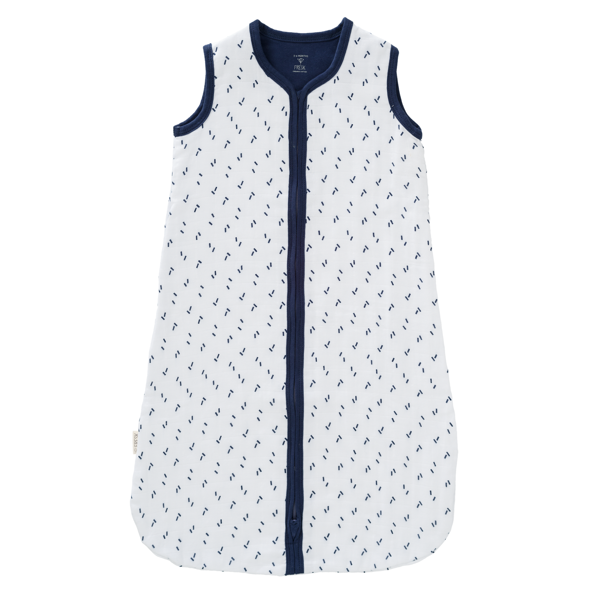 fresk slaapzak diagonals indigo hydrodoek 18 tm 36 mnd