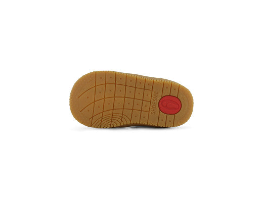 Shoesme wit grijs groen sneakertje