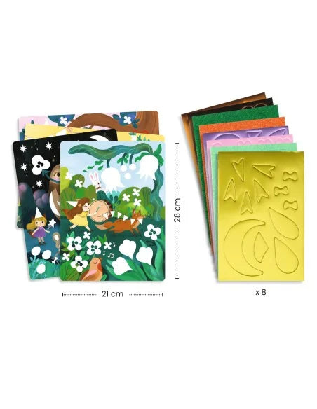 Djeco schuimcollage sparkling parties +18mnd