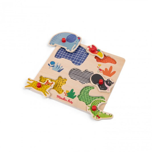 Moulin Roty Animal puzzle Les Toupitis 1+