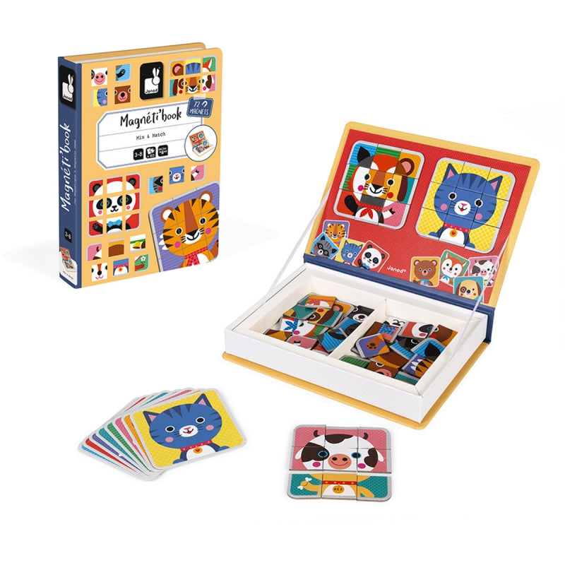 Janod Magnetibook - Mix en amp Match 3+