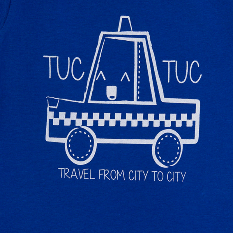 Tuctuc t-shirt auto basic azul 74