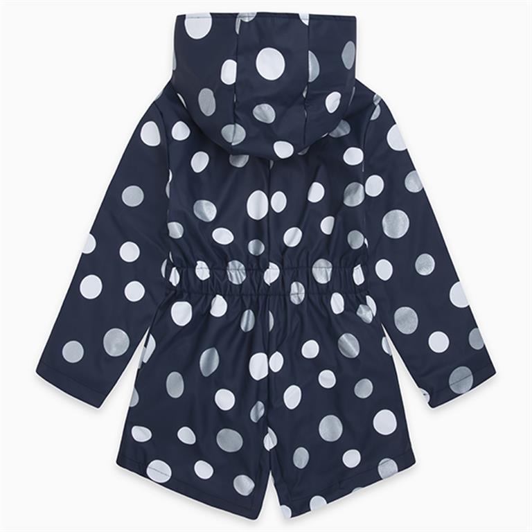 Tuctuc regenjas stippen blauw glitter 110
