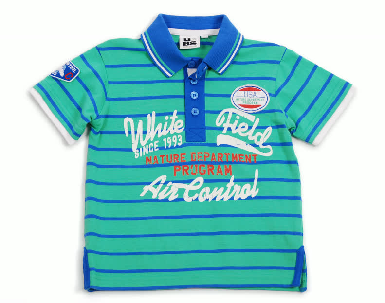 UBS2 polo groen blauw streep