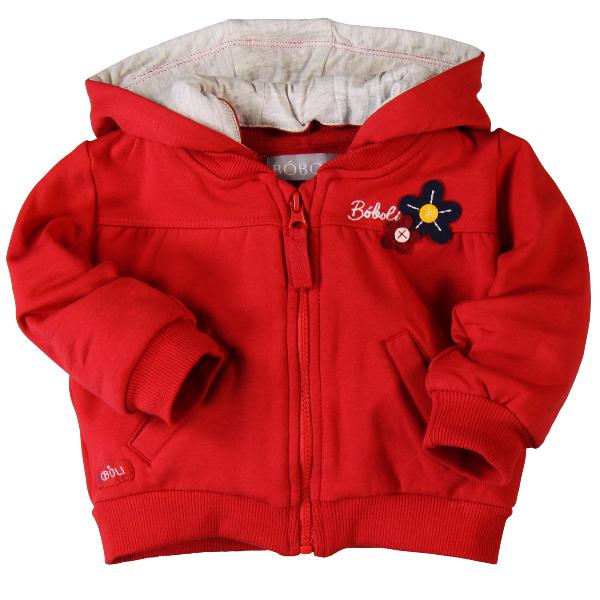 Boboli capuchonvestje rood 98
