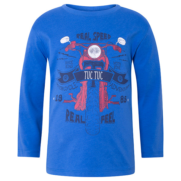 tuctuc t-shirt blue motorcycle 128