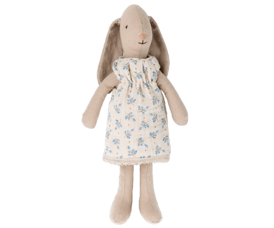 Maileg bunny size 1 dress blue flower