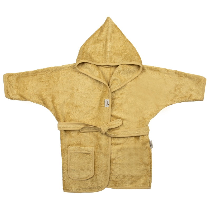 Timboo badjas okergeel 8-10 jaar Honey yellow