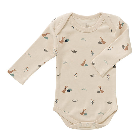 Fresk Romper lange mouw Rabbit Sandshell 0-3 m Newborn
