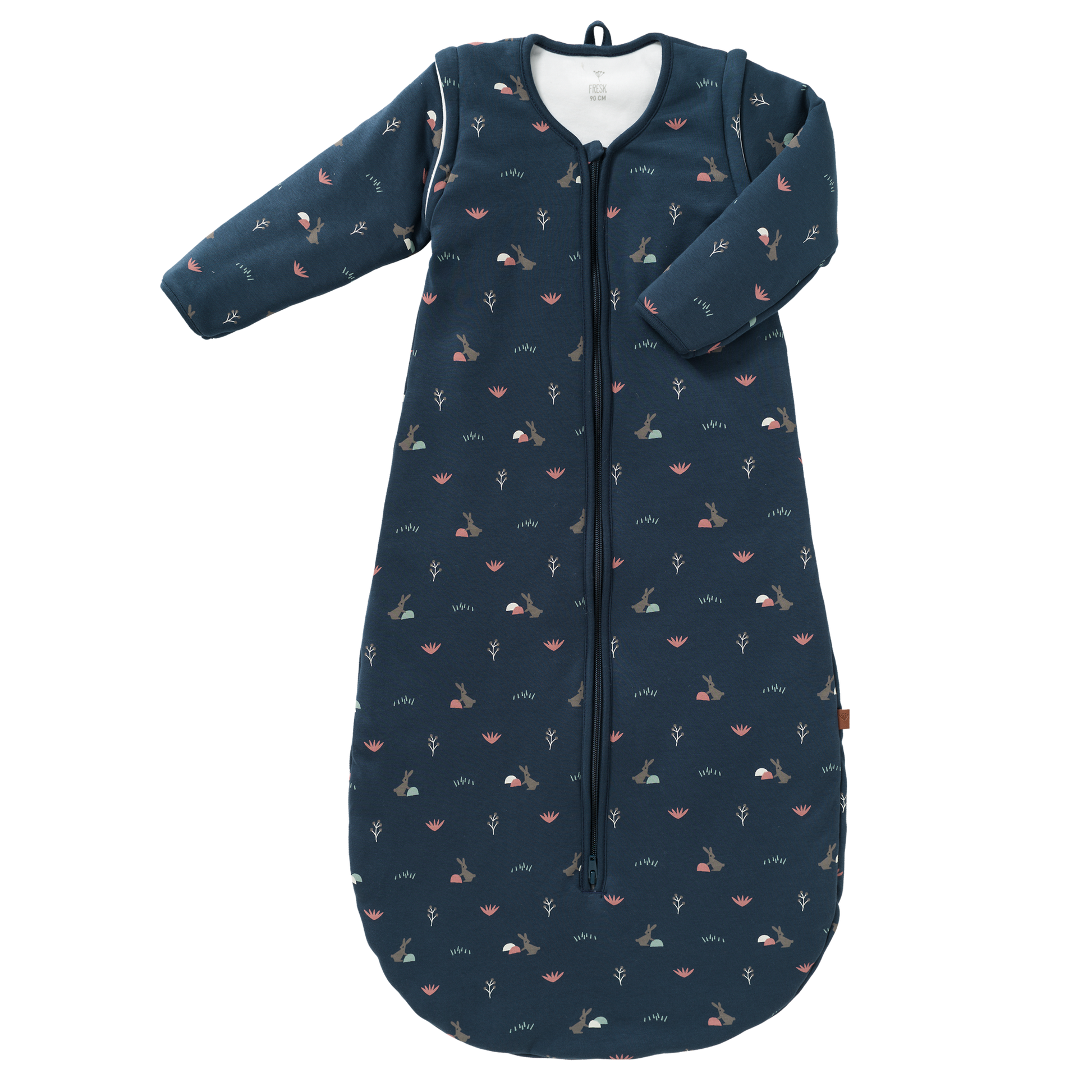 Fresk Slaapzak interlock met lichte voering Rabbit mood indigo
