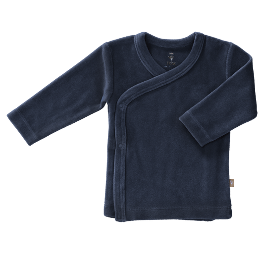 fresk wikkelvestje velours indigo 6 tm 12 mnd 6-12 Maanden