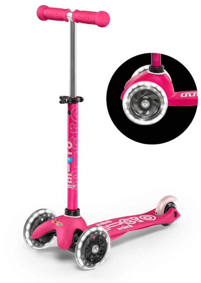 Micro step MINI deluxe roze LED 2+