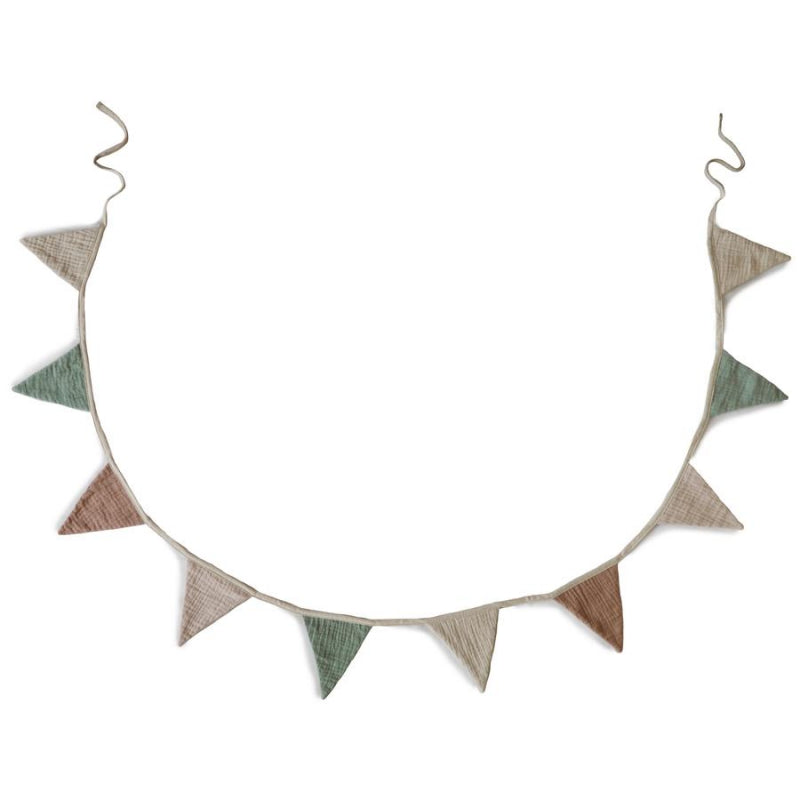 Mushie vlaggenlijn organic Baby Garland 236 cm