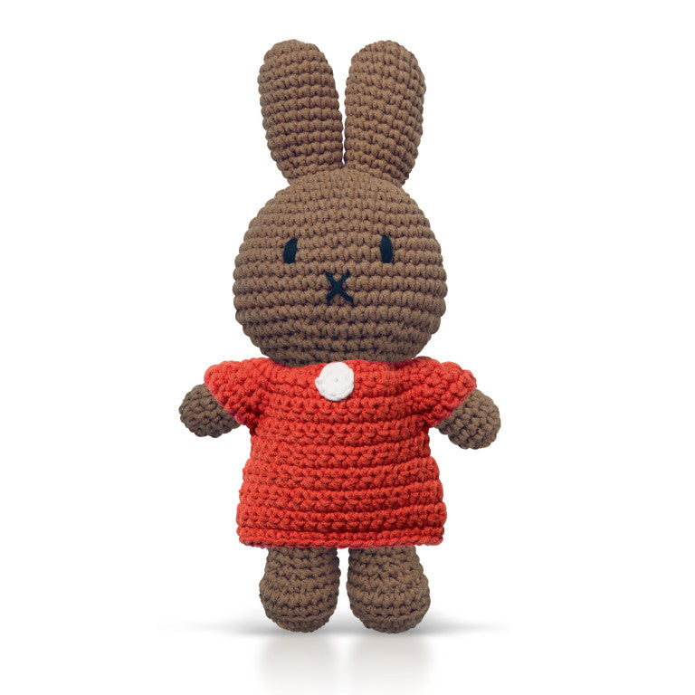Just Dutch nina handgemaakt jurk 0+ Rood