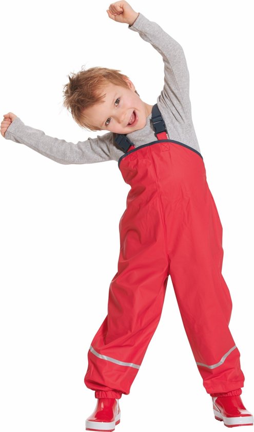 playshoes regenbroek fleece voering geel 104