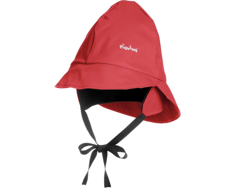 Playshoes regenmuts met polarfleece voering Rood Maat 51