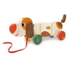 vilac basile houten trek hondje pulltoy 18 mnd